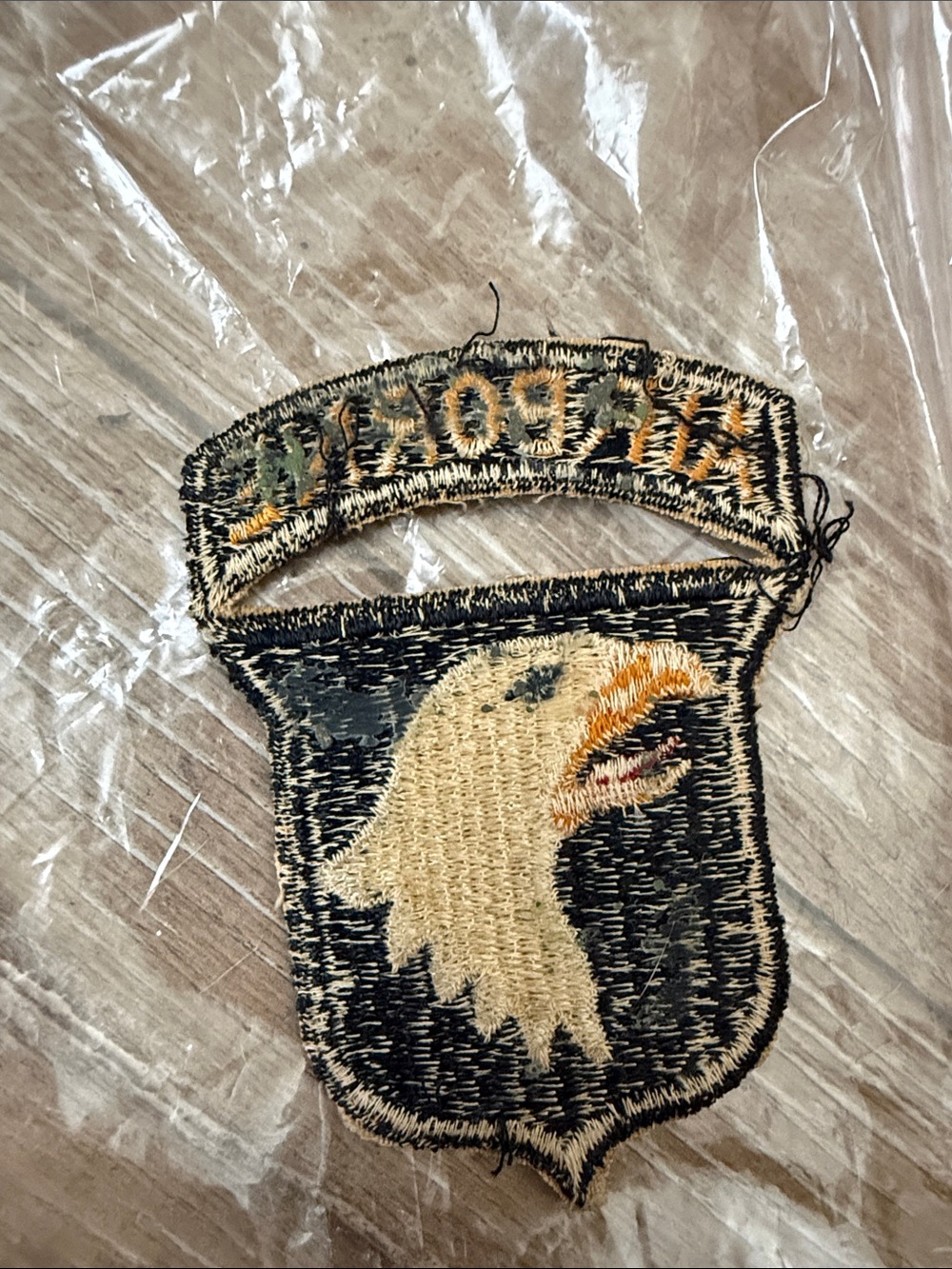 Airborne Eagle Embroidered Patch - Black and Gold - Picture 2 of 2